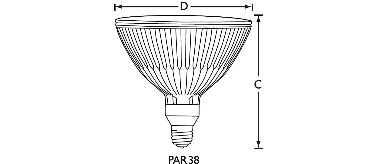 Philips 100w PAR38 E26 FL25 4000K Cool White MasterColor CDM HID Light Bulb - Image 2