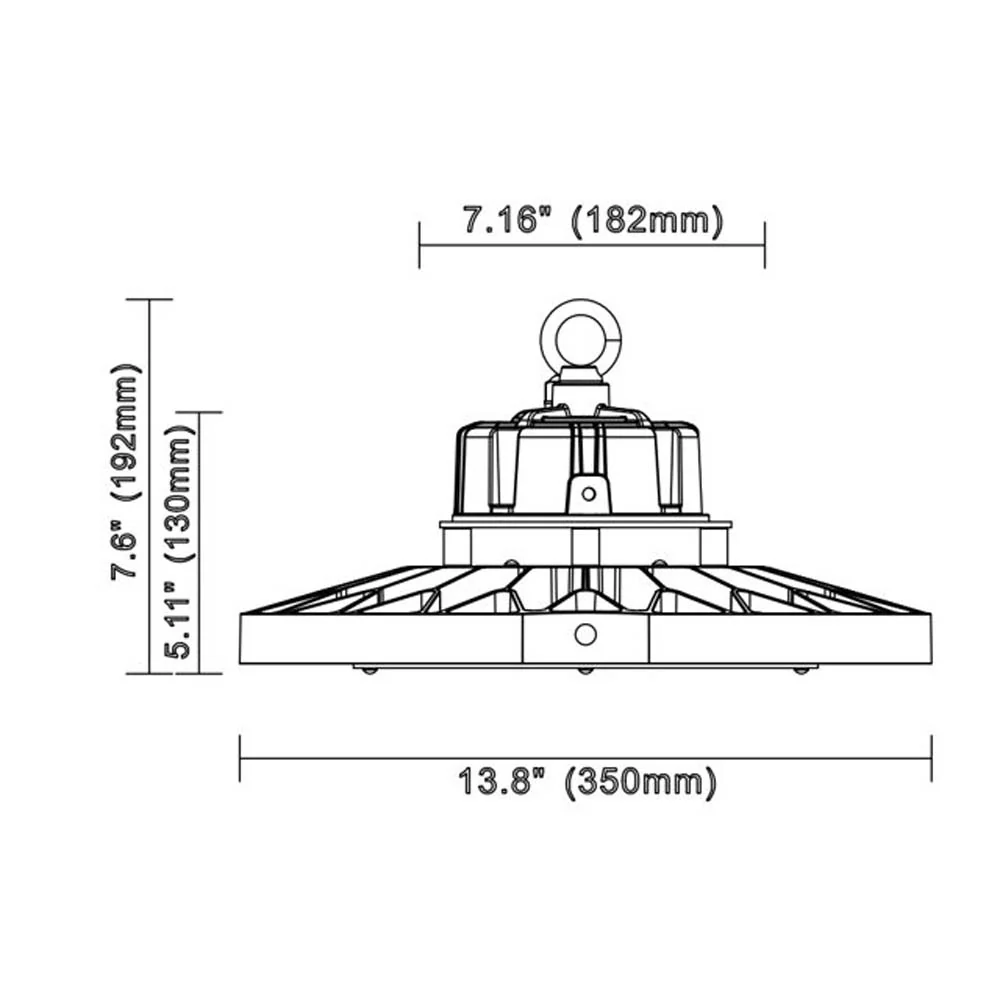 Philips 121W UFO LED 4000K IP65 Round Sealed High Bay Fixture - Image 4