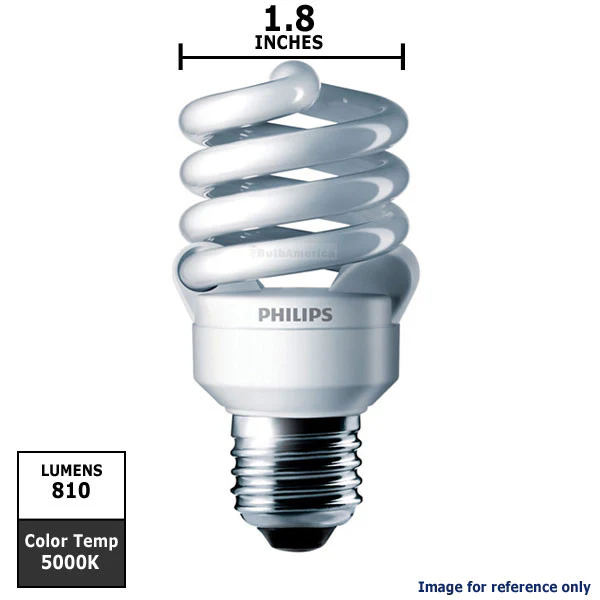Philips 13w 120v 5000k Twist E26 Daylight Fluorescent Light Bulb - Image 2