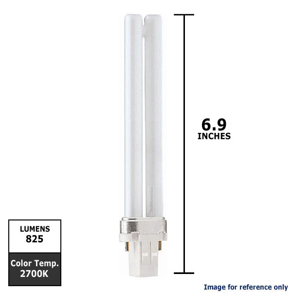 Philips 13w 2700k White Single Tube 2-Pin GX23 Fluorescent Light Bulb - Image 2