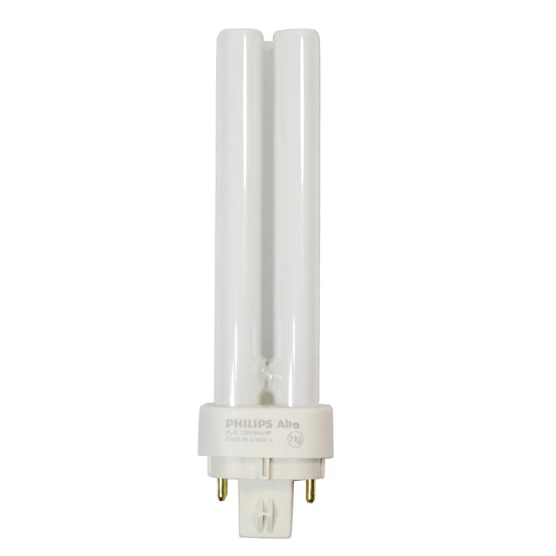 Philips 13w 4100k PL-C ALTO Double Tube G24q-1 4-Pin Fluorescent Light Bulb - Image 2