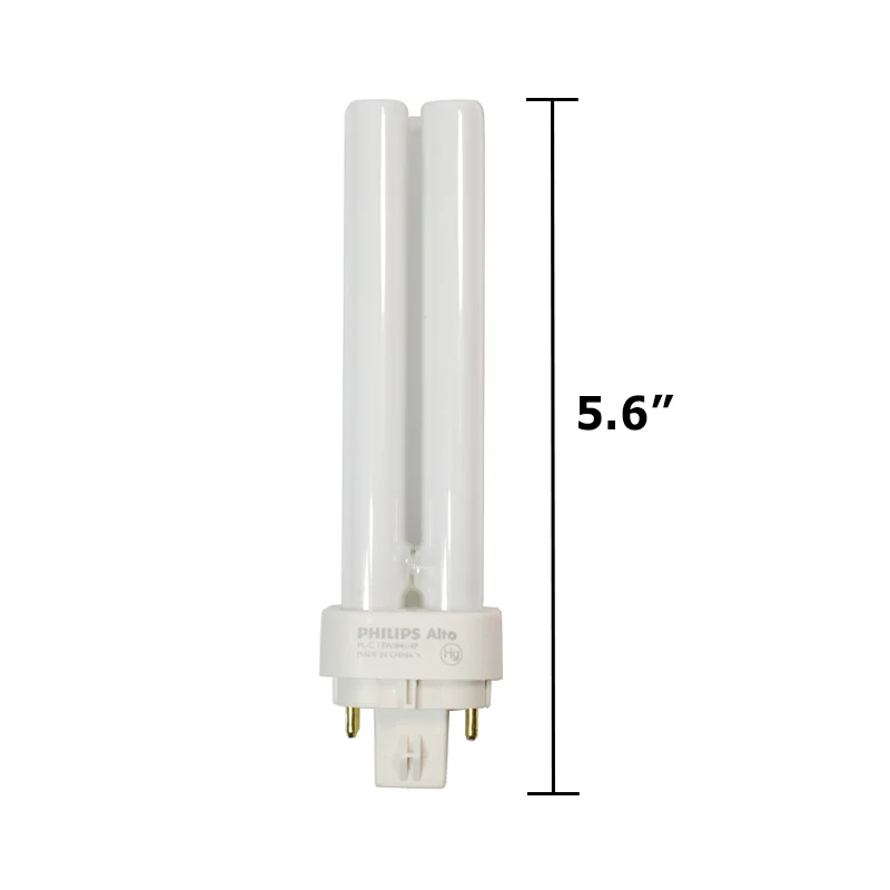 Philips 13w 4100k PL-C ALTO Double Tube G24q-1 4-Pin Fluorescent Light Bulb - Image 3