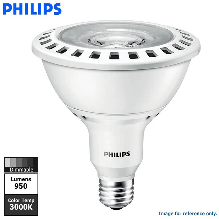Philips 13w PAR38 Dimmable LED Flood 35 White 3000k AirFlux Light Bulb - Image 2