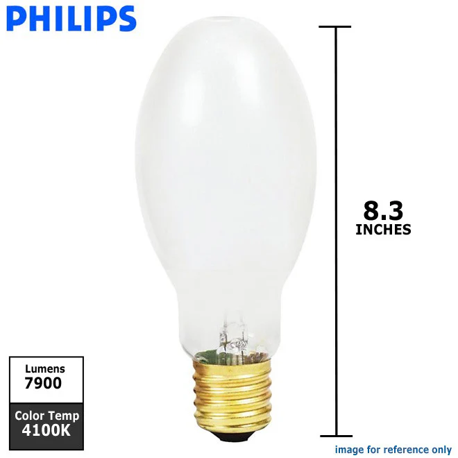 Philips 175w ED28 4100k E39 Mercury Vapor HID Light Bulb - Image 2