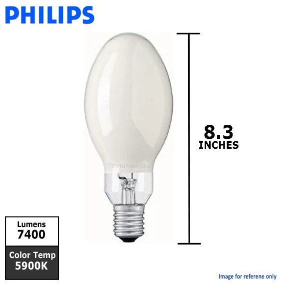 Philips 175w ED28 E39 Clear 5900k Cool White Mercury Vapor HID Light Bulb - Image 2