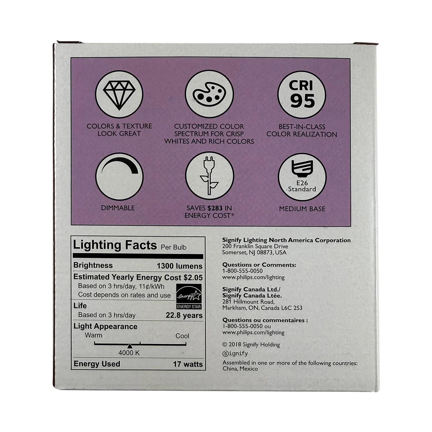 Philips 17w PAR38 LED 1300Lm 4000K Cool White 25deg Dimmable Bulb - 120w Equiv. - Image 3