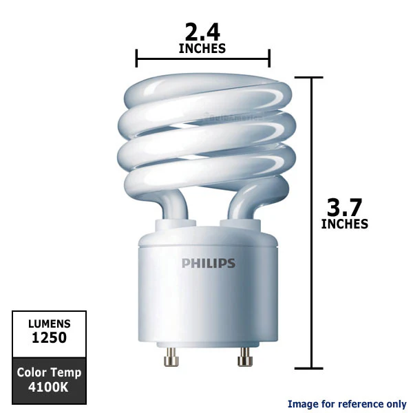 Philips 18w 120v Twist GU24 4100K Cool White Fluorescent Light Bulb - Image 2