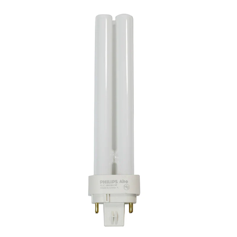 Philips 18w 4100k PL-C ALTO Double Tube G24q-2 4-Pin Fluorescent Light Bulb - Image 2