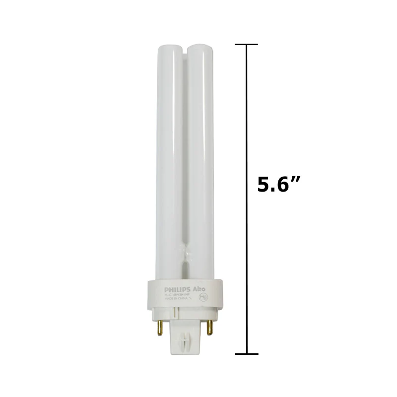 Philips 18w 4100k PL-C ALTO Double Tube G24q-2 4-Pin Fluorescent Light Bulb - Image 3
