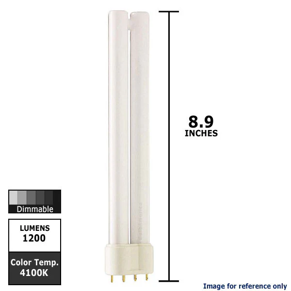 18w Single Tube Dimmable Philips 4-Pin 2G11 4100K Fluorescent Light Bulb - Image 2