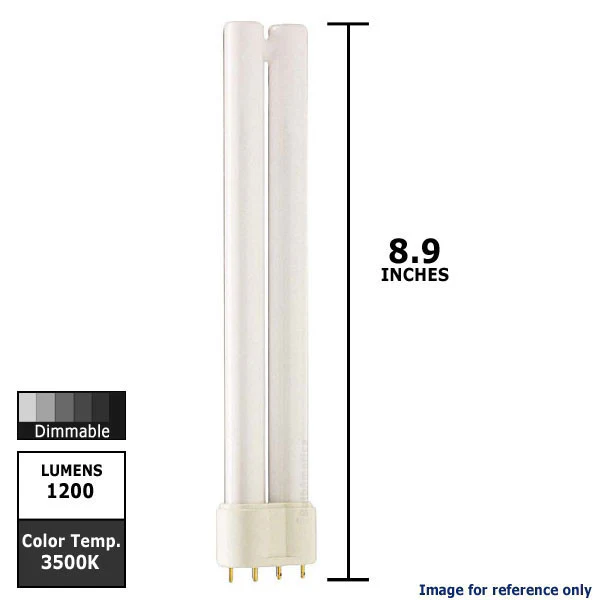 Philips 18w Single Tube 4-Pin 2G11 Silicon 3500K White Fluorescent Light Bulb - Image 2
