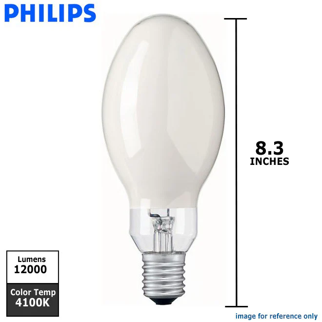 Philips 250w ED28 4100k Cool White E39 H37 Mercury Vapor HID Light Bulb - Image 2