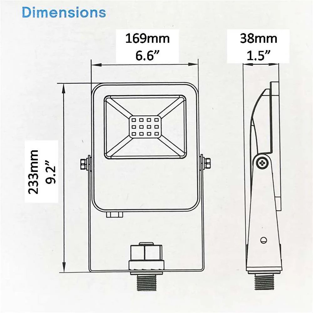 Philips 30W LED Floodlight 4000K 3,246Lm Knuckle Mount/Yoke Mount - Image 2