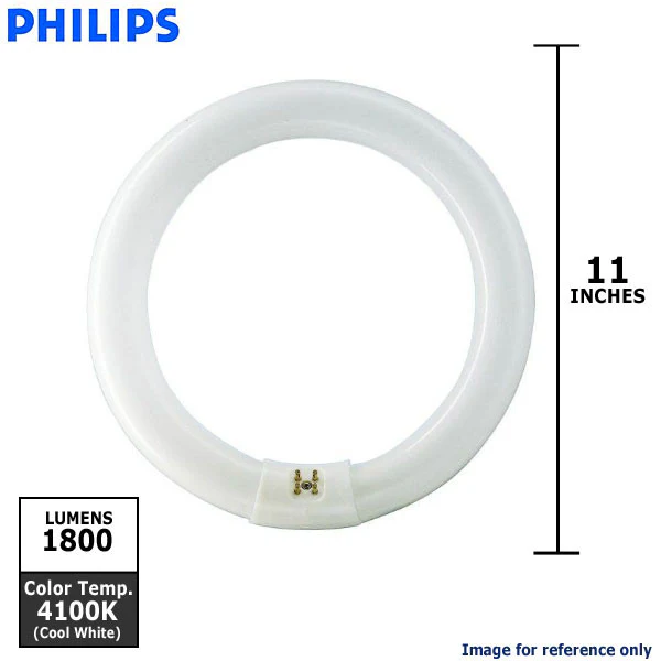 PHILIPS 32W 12in. 4000K Cool White G10q Circline Fluorescent Light Bulb - Image 2
