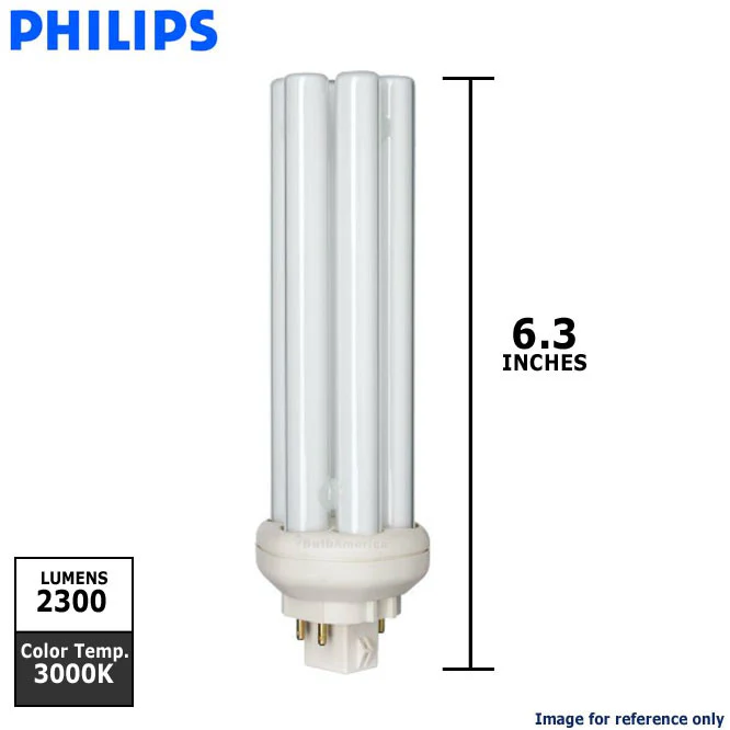 Philips 33w Triple Tube 4-Pin GX24Q-4 Fluorescent Light Bulb - Image 2