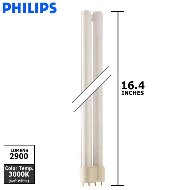 Philips 36w 2G11 PL-L Single Tube 4-Pin 3000K fluorescent Light Bulb - Image 3