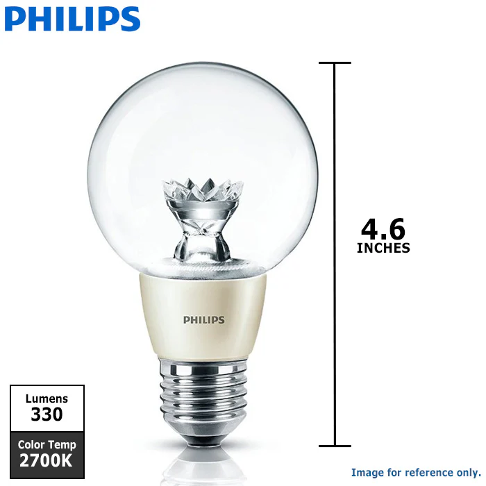 Philips 4.5W G25 LED 2700K Warm White Diamond Spark LED Globe bulb - Image 2