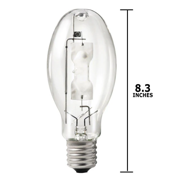 Philips 400w ED28 Pulse Start E39 4000K Cool White Metal Halide Light Bulb - Image 2