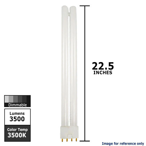 Philips PL-L 40w Rapid Start 3500Lm 4-Pin 2G11 3500k Fluorescent Bulb - Image 2