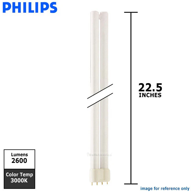 Philips 40w Single tube 4-Pin 2G11 3000k Warm white XEW Fluorescent Light Bulb - Image 2