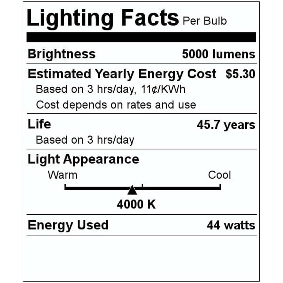 Philips 48-in 44w LED Vapor Tight Strip 5000 Lumens 4000K 120-347V Dimmable - Image 4