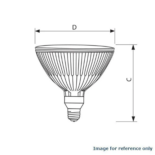 PHILIPS 50W 120V IR PAR38 DiOptic E26 WFL40 Halogen Light Bulb - Image 2