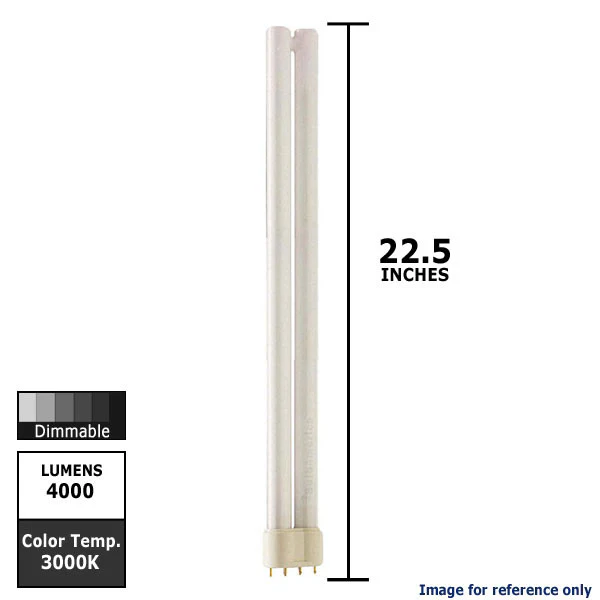 Philips 50w Single Tube 4-Pin 3000k Warm White 2G11 Fluorescent Light Bulb - Image 2