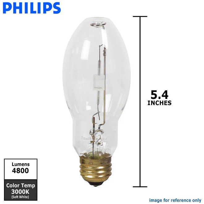 Philips 50w ED17 Clear E26 MasterColor CDM ED17 Elite HID Light Bulb - Image 2