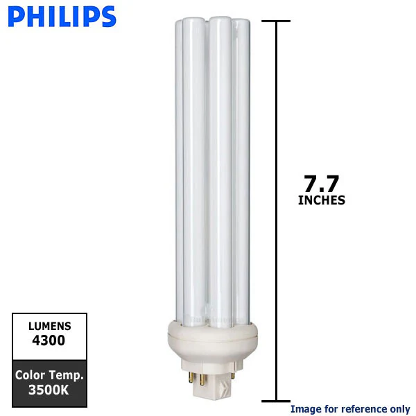 Philips 57w Triple Tube 4-Pin GX24Q-5 3500K Fluorescent light bulb - Image 2