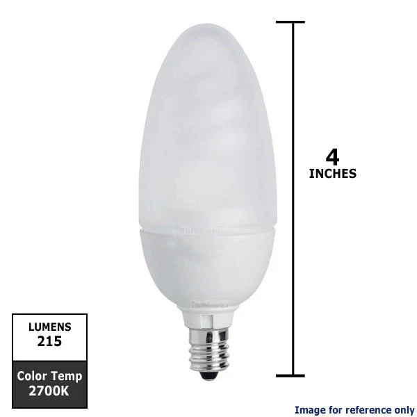 Philips 5w 120v 2700k Warm White E12 EL/mCan T2 Fluorescent Light Bulb - Image 2