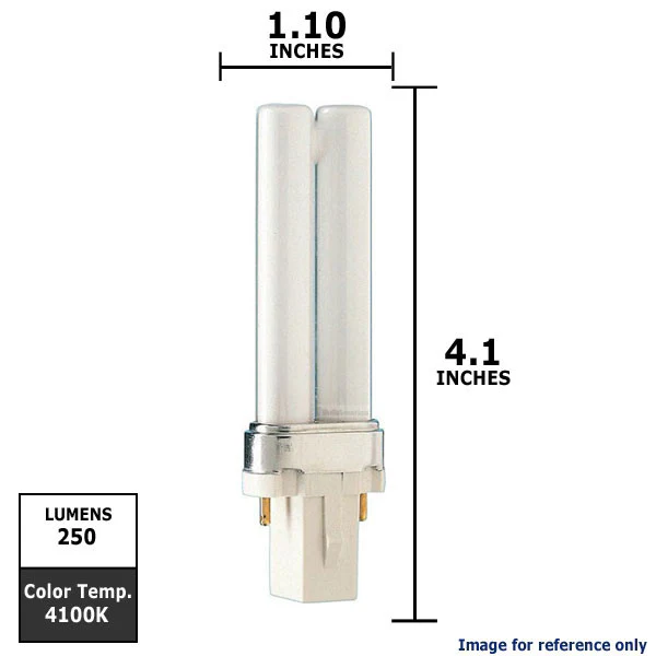 Philips 5w Single Tube 2-Pin G23 4100K Cool White Fluorescent Light Bulb - Image 2