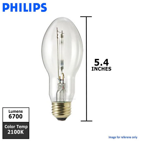 Philips 70w BD17 2100k E26 Clear Ceramalux Non-ALTO HID Light Bulb - Image 2