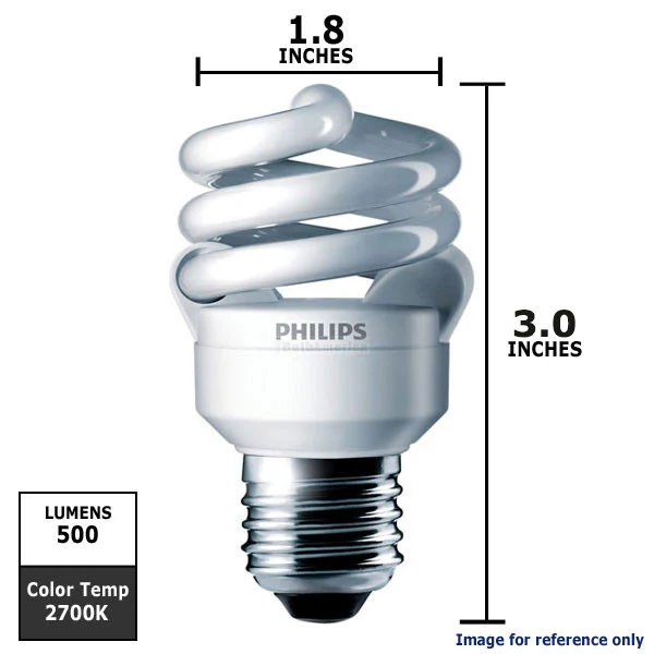 Philips 9w Mini Twist 2700K Warm White Fluorescent Light Bulb - Image 2