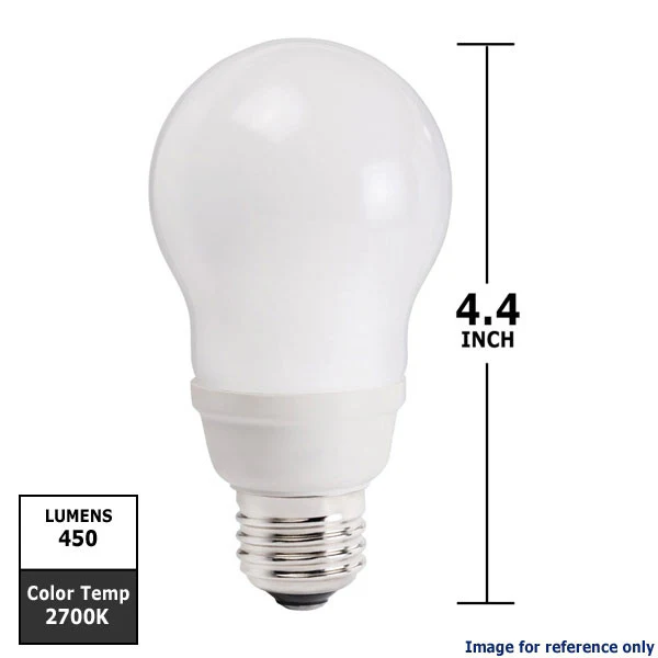 Philips 9w EL/A A-Shape 2700K E26 Fluorescent Light Bulb - Image 2