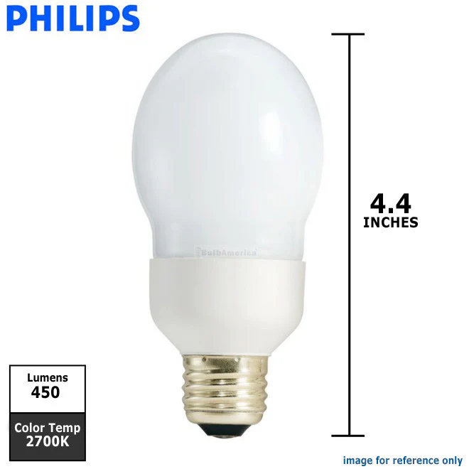 Philips 9w EL/A Warm White E26 Energy Saver A-Shapes - Image 2