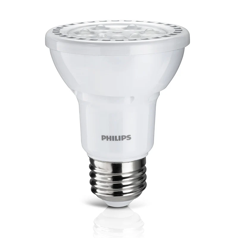 Philips Airflux PAR20 Dimmable LED - 6w 4000K Narrow Flood Bulb - Image 2