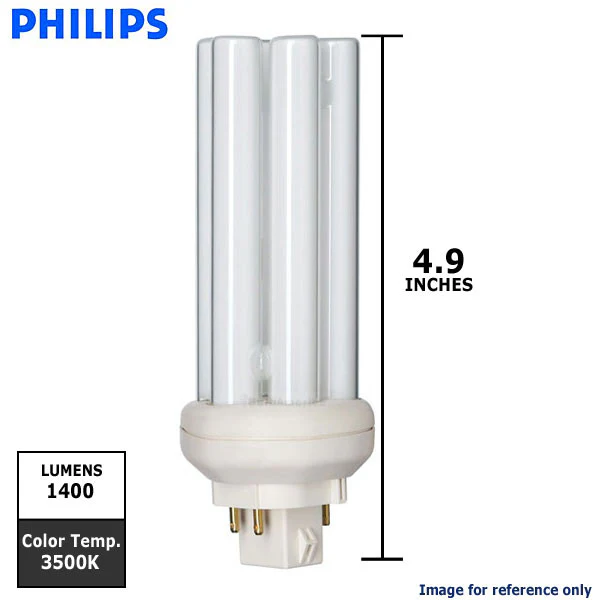 Philips Alto 21w Triple Tube 4-Pin GX24Q-3 3500K Fluorescent Bulb - Image 2