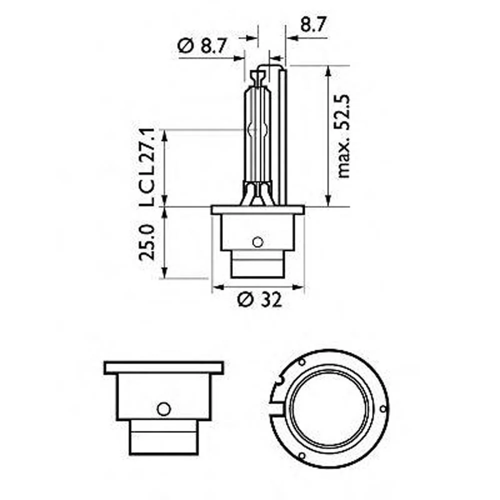 Philips D2S Xenon X-tremeVision 4800K HID Automotive Bulb - Image 4