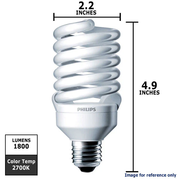 Philips EL/mdT2 26w 120v Twist 2700k E26 Warm White Fluorescent Light Bulb - Image 2