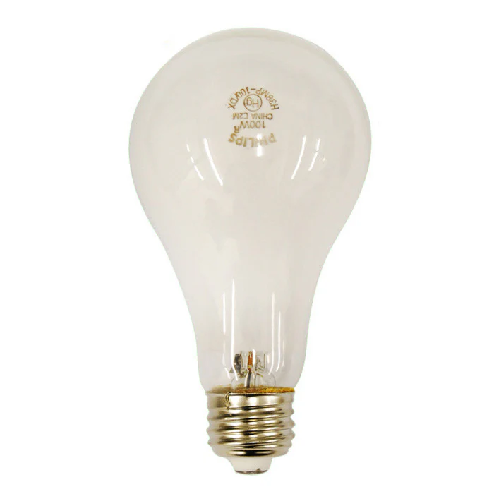 Philips H38MP-100DX 100w A23 3700K Cool White Mercury Vapor HG HID Light Bulb