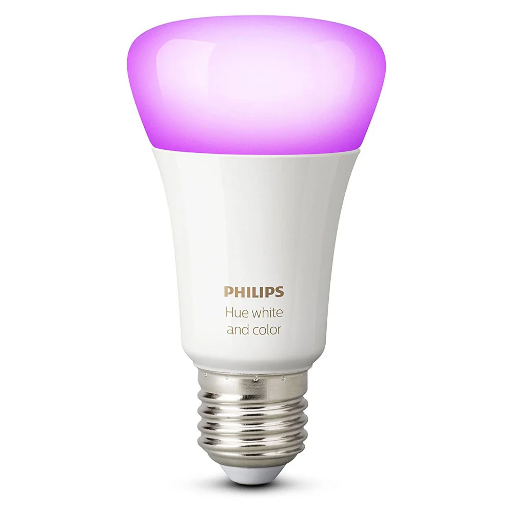 Philips Hue White and Color Ambiance A19 E26 Bluetooth & Zigbee LED Smart Bulb - Image 3