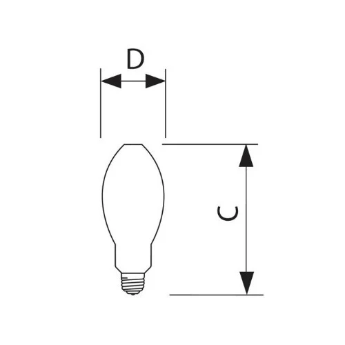 PHILIPS MasterColor 70W ED17 E26 HID Light Bulb - Image 2