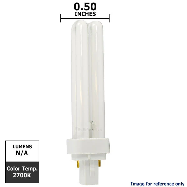 Philips PL-C 18W 2700K G24D-2 Double Tube 2-Pin Fluorescent Light Bulb - Image 2