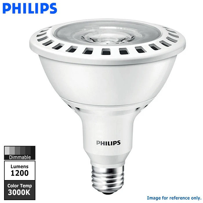 Philips Single Optics 17W PAR38 LED 3000K White Flood 35 Light Bulb - Image 2