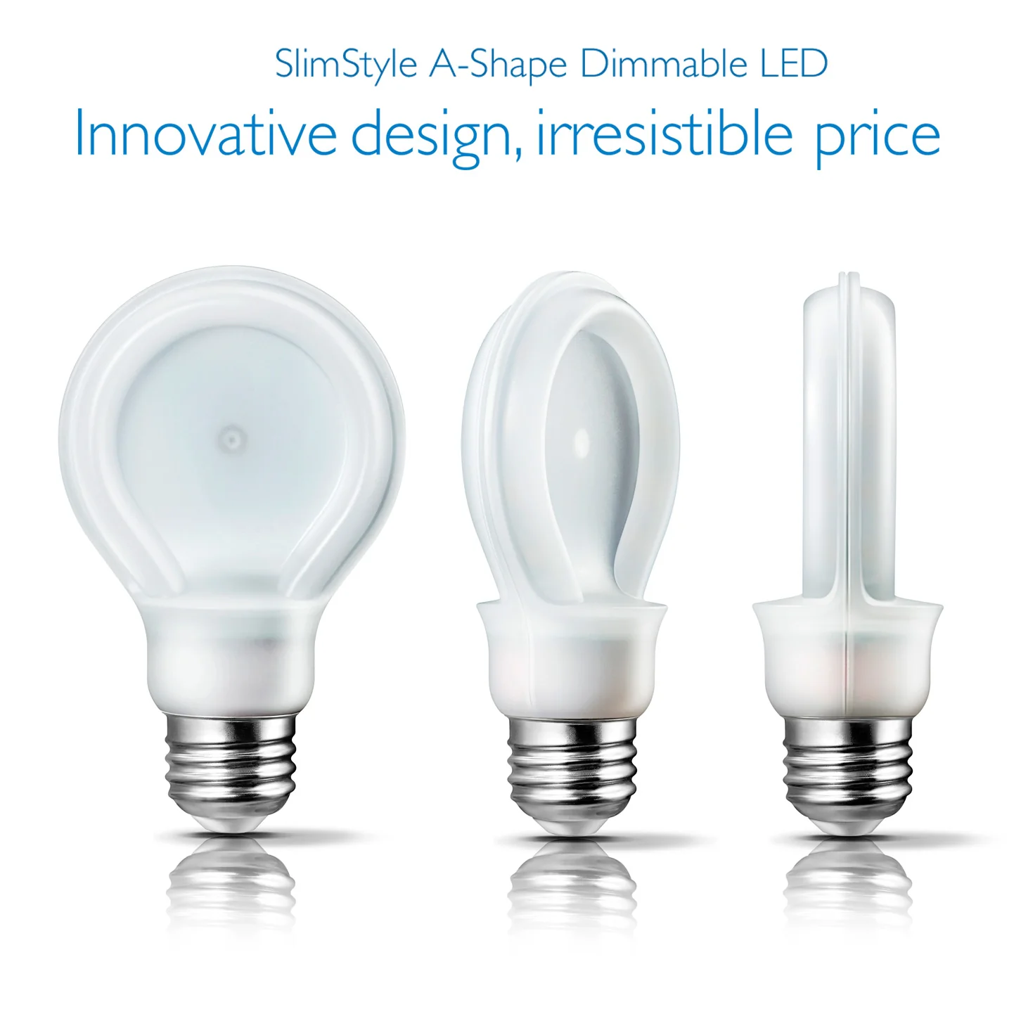 Philips SlimStyle 10.5W A19 LED 2700K Dimmable Bulb - 60w equivalent - Image 2