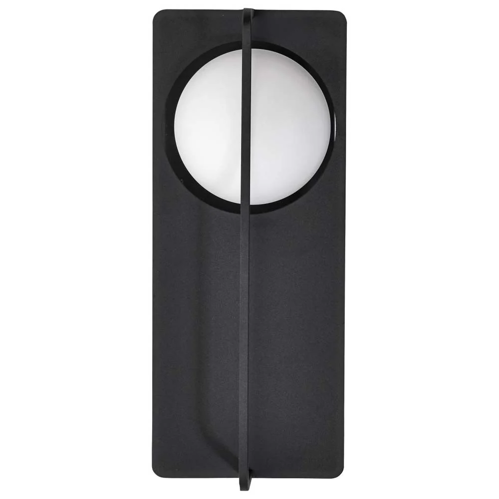Portal 6W LED Medium Wall Lantern Matte Black w/ White Opal Glass - Image 6