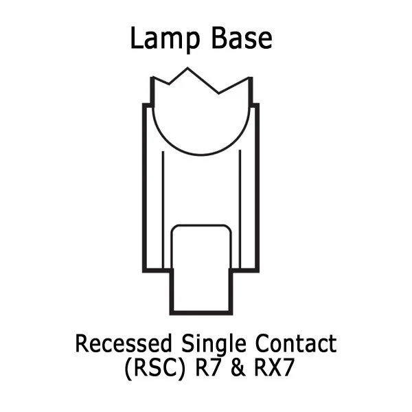 R7S RX7s and RSC Lamp Holder Ceramic Socket - Front Mount Holder - Image 5