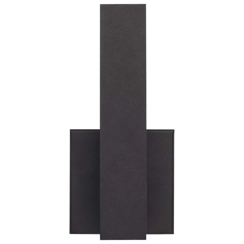 Raven LED Outdoor Sconce 10-in Textured Matte Black Finish 8ws 3000K - Image 2