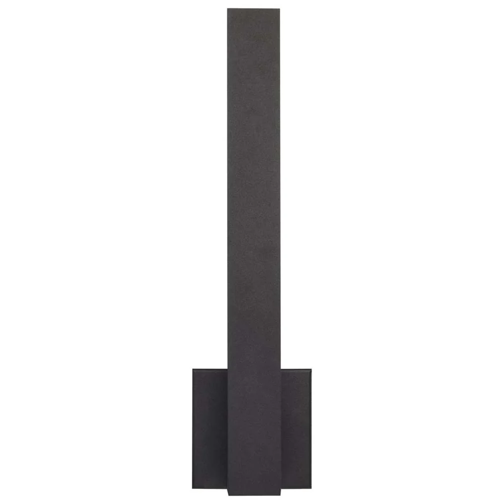 Raven LED Outdoor Sconce 18-in Textured Matte Black Finish 15ws 3000K - Image 2