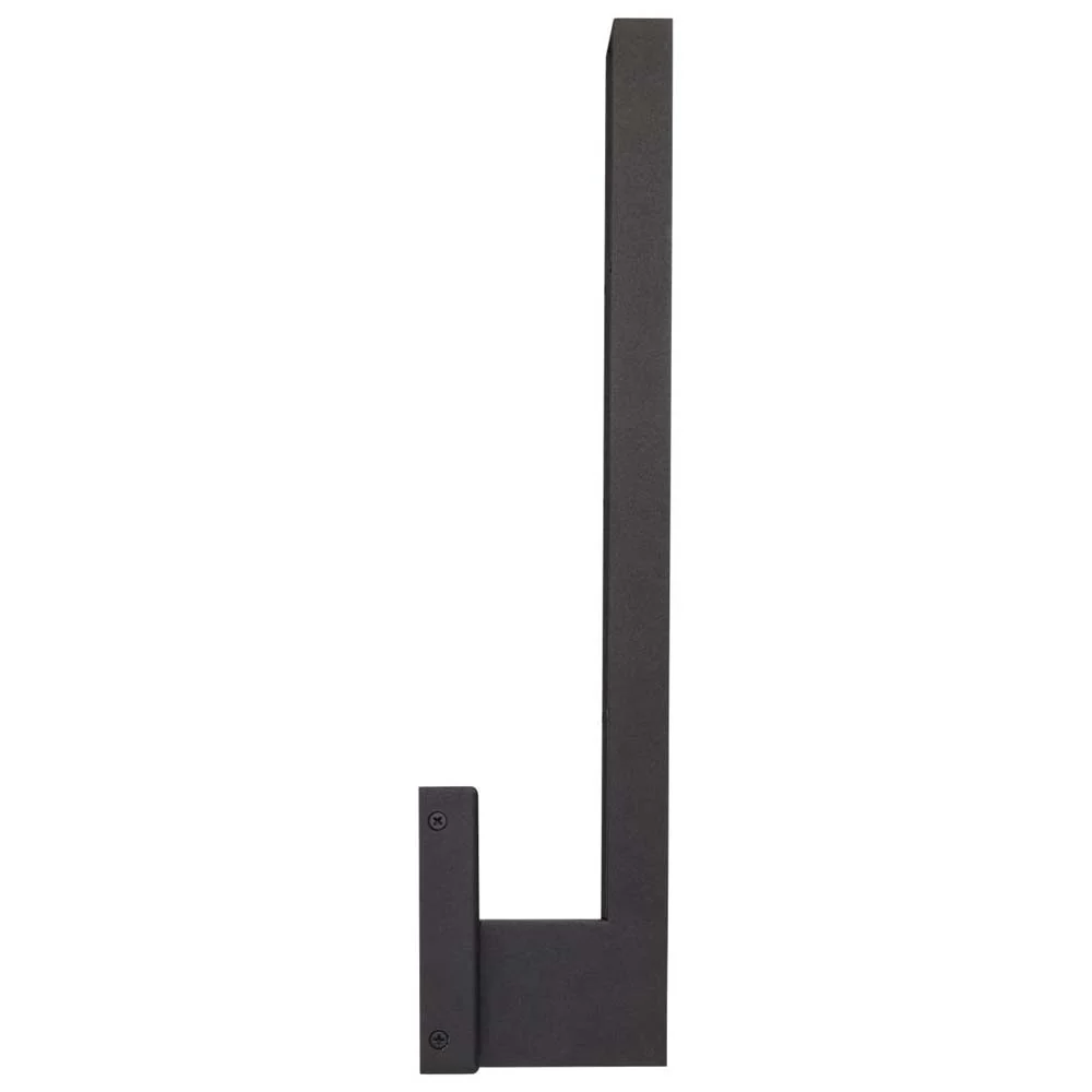 Raven LED Outdoor Sconce 18-in Textured Matte Black Finish 15ws 3000K - Image 3